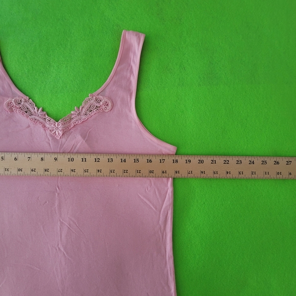 Nordstrom Intimates Women Lingerie Tank Top XL Vintage Pink - Picture 2 of 9
